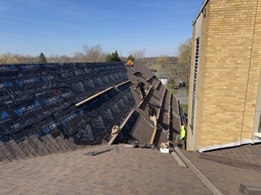 New chimney flashing, sealed tight &mdash; TNE Roofing & Siding